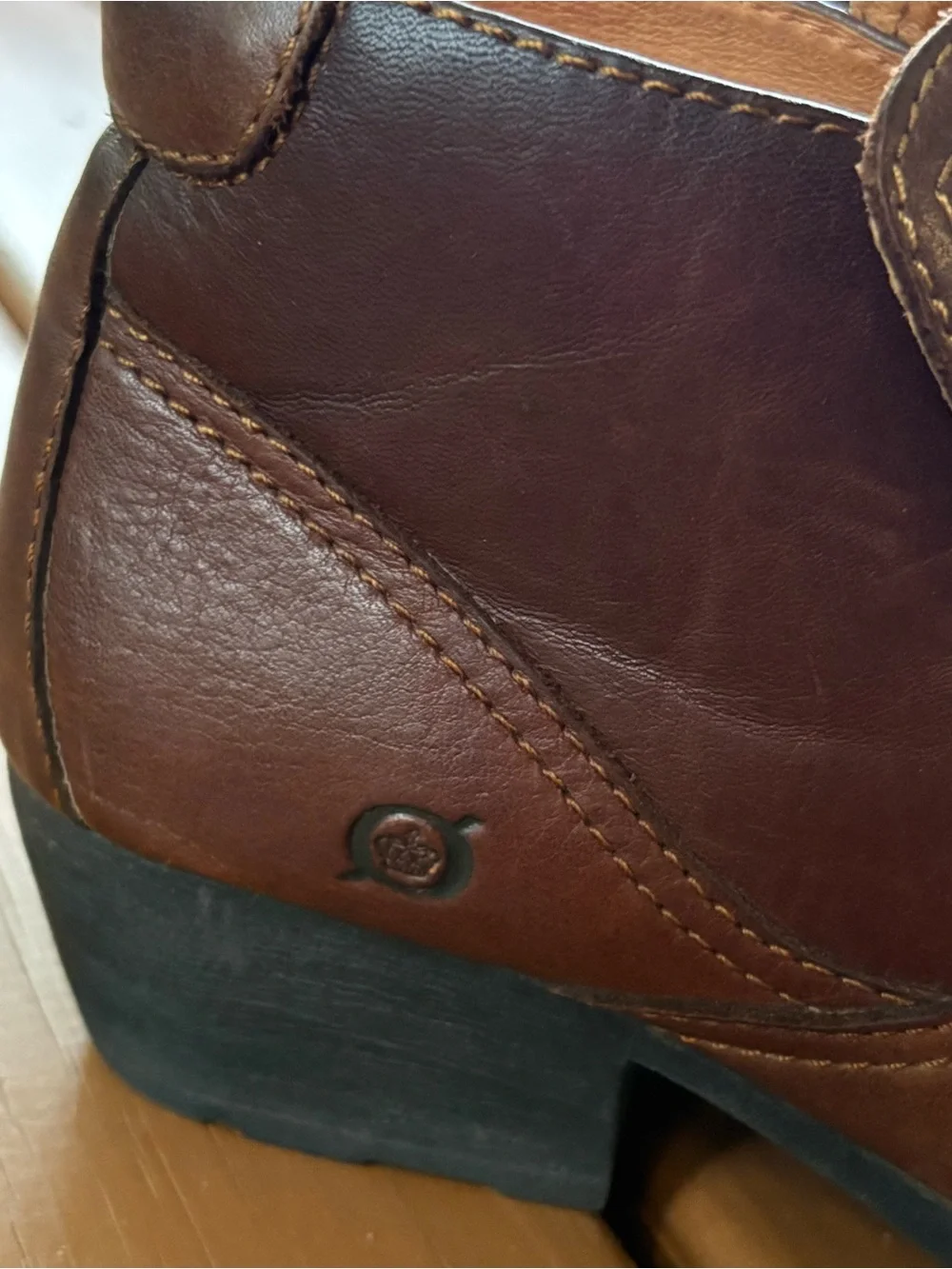 Born Ankle Boots Size 8.5 Women's  Brown Leather Rachell